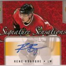 Rene Bourque 2006-07 Upper Deck Series 1 Signature Sensations #SSRB AUTO