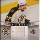 Patrice Bergeron 2006-07 Upper Deck Trilogy Honorary Swatches #HSPB JSY