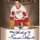 Gordie Howe 2005-06 Artifacts Auto-Facts Pewter #AFGH 3/10 AUTO SN