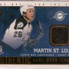 Martin St. Louis 2002-03 Pacific Quest for the Cup Jerseys #20 JSY