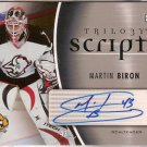 Martin Biron 2006-07 Upper Deck Trilogy Scripts #TSMB AUTO