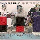 Ryan Daniels Alexandre Vincent Julien Ellis 2006-07 Between The Pipes Prospect Trios #PT11 JSY