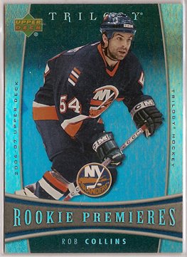 Rob Collins 2006-07 Upper Deck Trilogy Rookie Premieres #129 749/999 SN RC