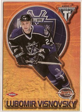 Lubomir Visnovsky 2000-01 Titanium Draft Day Edition #125 577/1000 SN RC