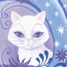 Star Bright ACEO Canvas Giclee Cat Print By Tj Sahadja10