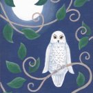 Night Owl ACEO Canvas Giclee Print Fantasy By Tj Sahadja10