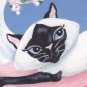 Pam-purrred ACEO Satin Giclee Print Fantasy Cat By Tj