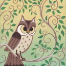 Forest Home ACEO Owl Canvas Giclee Print Fantasy By Tj Sahadja10