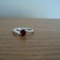 silver plated rings w/colored stones