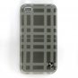 Hard Plastic Design Case for Apple iPhone 4/4S - Gray Check