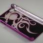 Hard Plastic Dragon Design Back Cover Case for Apple iPhone 4 - Hot Pink