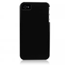 Hard Plastic Glossy Back Cover Case for Apple iPhone 4/4S - Black