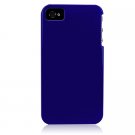 Hard Plastic Glossy Back Cover Case for Apple iPhone 4/4S - Dark Blue