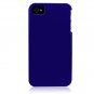 Hard Plastic Glossy Back Cover Case for Apple iPhone 4/4S - Dark Blue