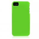 Hard Plastic Glossy Back Cover Case for Apple iPhone 4/4S - Apple Green