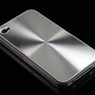 Hard Plastic Aluminum Finish Back Cover Case for Apple iPhone 4 - Silver