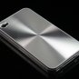 Hard Plastic Aluminum Finish Back Cover Case for Apple iPhone 4 - Silver