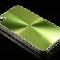 Hard Plastic Aluminum Finish Back Cover Case for Apple iPhone 4 - Green