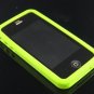 Soft Silicone Rubber Skin Cover Case for Apple iPhone 4/4S - Neon Green
