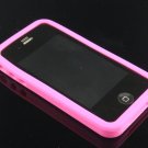 Soft Silicone Rubber Skin Cover Case for Apple iPhone 4/4S - Hot Pink