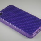 Crystal Gel Diamond Design Case for Apple iPhone 4/4S - Purple