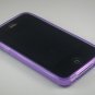Crystal Gel Diamond Design Case for Apple iPhone 4/4S - Purple