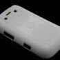 Hard Plastic Rubber Feel Armor Case for Blackberry Bold 9700/9780 - White