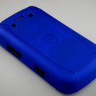 Hard Plastic Rubber Feel Armor Case for Blackberry Bold 9700/9780 - Blue