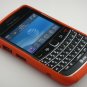 Hard Plastic Rubber Feel Armor Case for Blackberry Bold 9700/9780 - Orange