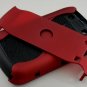 Hard Plastic Rubber Feel Armor Case for Blackberry Bold 9700/9780 - Red