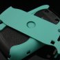 Hard Plastic Rubber Feel Armor Case for Blackberry Bold 9700/9780 - Turquoise