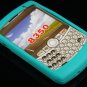 Soft Silicone Skin Cover Case for Blackberry Curve 8350 - Turquoise