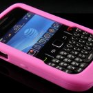 Soft Silicone Skin Cover Case for Blackberry Curve 8520 - Hot Pink