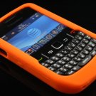 Soft Silicone Skin Cover Case for Blackberry Curve 8520 - Orange