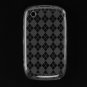 Crystal Gel Diamond Design Case for Blackberry Curve 8520 - Smoke