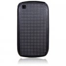 Hard Plastic Matrix Design Back Cover Case for Blackberry Curve 8520 - Black