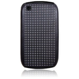 Hard Plastic Matrix Design Back Cover Case for Blackberry Curve 8520 - Black