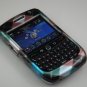 Hard Plastic Design Case for Blackberry Curve 8900 - Blue Diagonal Check