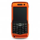 Hard Plastic Rubber Feel Case for Blackberry Pearl 9100 - Orange