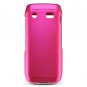 Hard Plastic Rubber Feel Case for Blackberry Pearl 9100 - Hot Pink