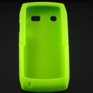Soft Silicone Skin Cover Case for Blackberry Pearl 9100 - Neon Green