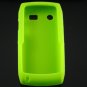 Soft Silicone Skin Cover Case for Blackberry Pearl 9100 - Neon Green