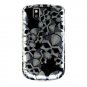 Hard Plastic Design Case for Blackberry Tour 9600/9630 - Black Skulls