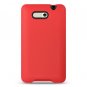 Soft Silicone Skin Cover Case for HTC Aria - Red