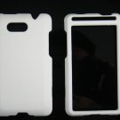 Hard Plastic Rubber Feel Case for HTC Aria - White