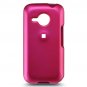 Hard Plastic Rubber Feel Case for HTC Droid Eris 6200 - Hot Pink