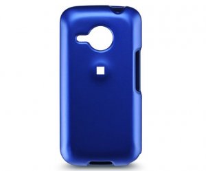 Hard Plastic Rubber Feel Case for HTC Droid Eris 6200 - Blue