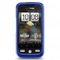 Hard Plastic Rubber Feel Case for HTC Droid Eris 6200 - Blue