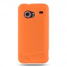 Soft Silicone Skin Cover Case for HTC Droid Incredible ADR 6300 - Orange