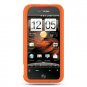 Soft Silicone Skin Cover Case for HTC Droid Incredible ADR 6300 - Orange